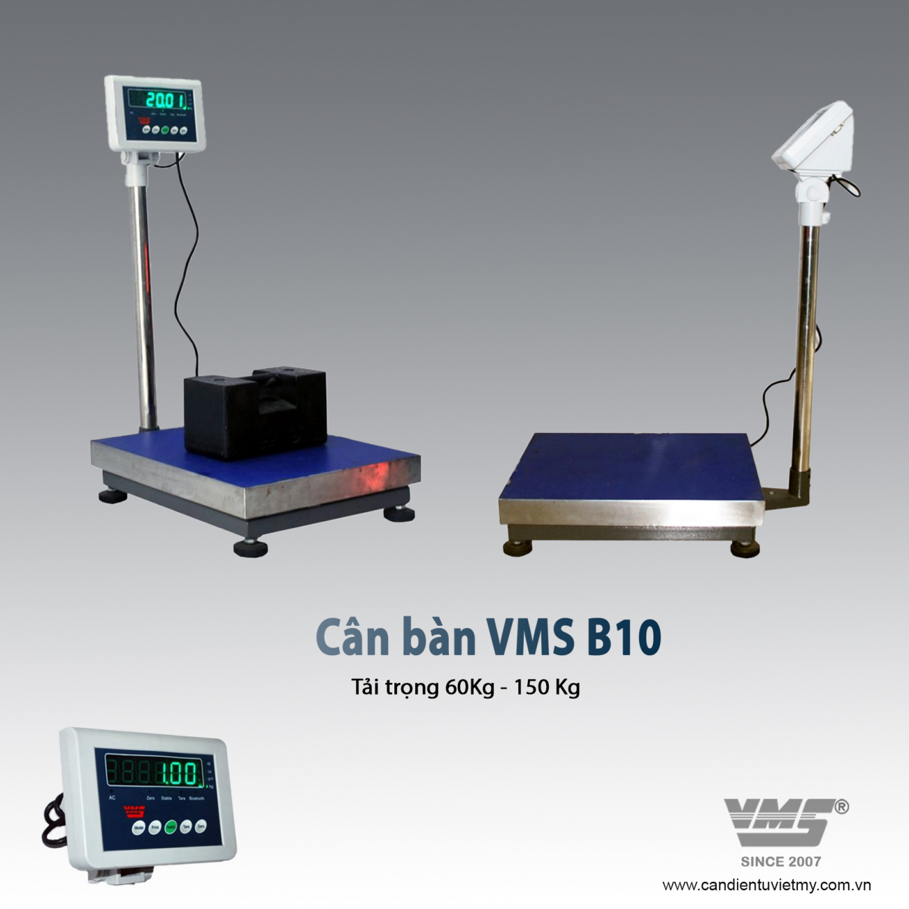 CÂN ĐIỆN TỬ 450KG VMS - B10 slide 0