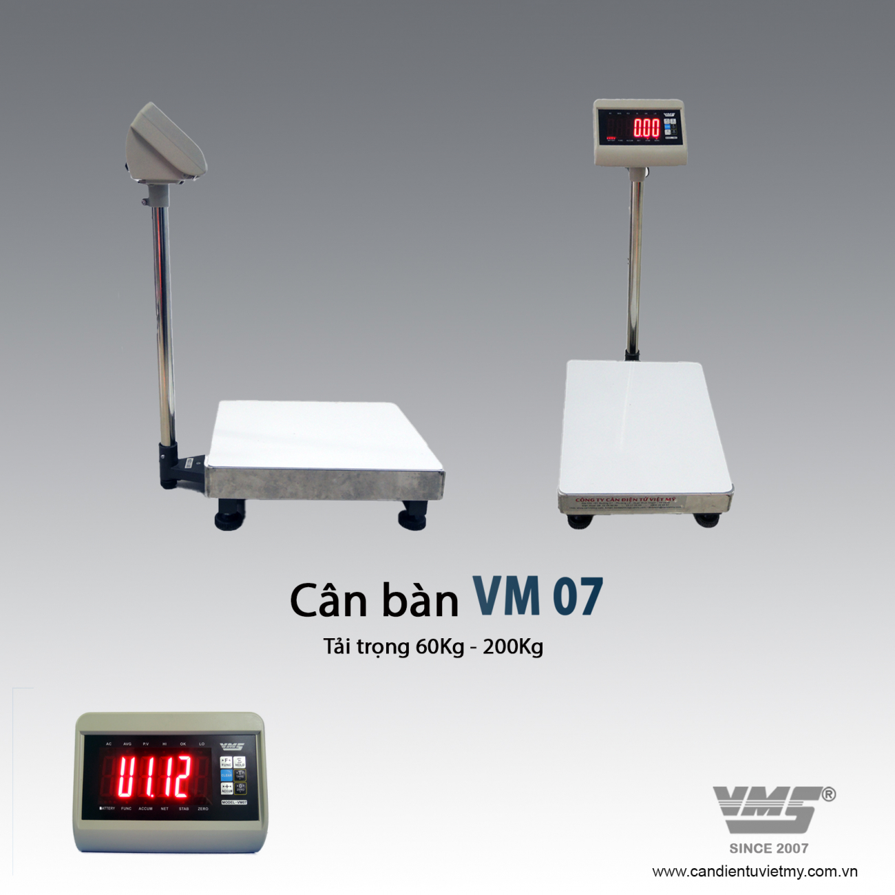 CÂN ĐIỆN TỬ 450KG - VM07 slide 0