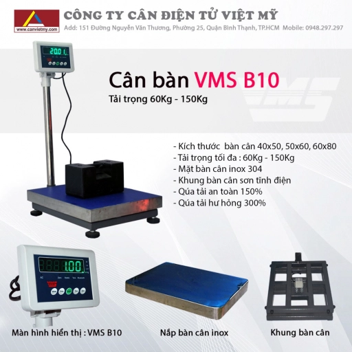 Cân điện tử 450Kg VMS - B10 - Slide 4
