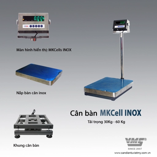 Cân điện tử 450Kg Inox - Mkcell - Slide 3