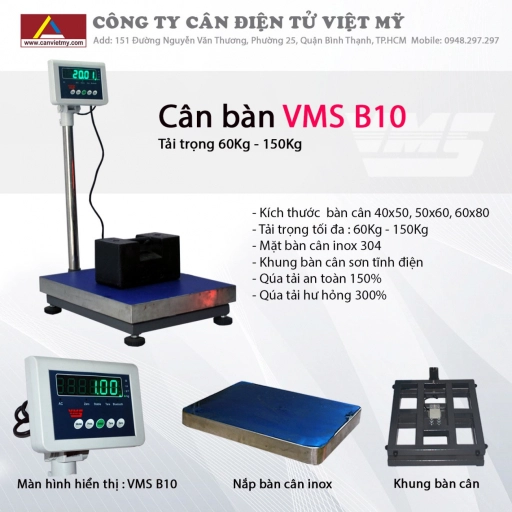 Cân điện tử 200Kg - VMS B10 - Slide 4