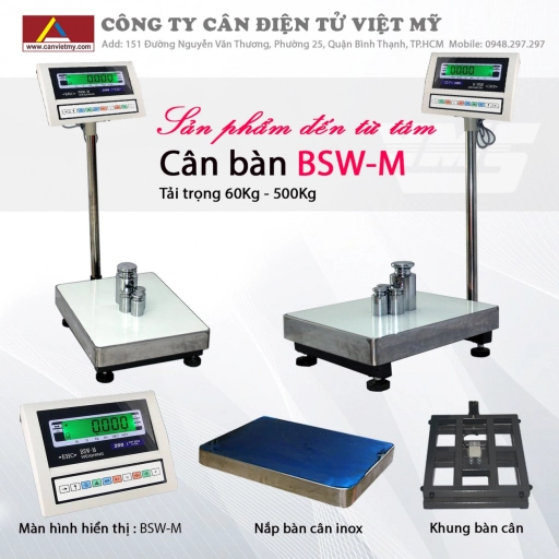 Cân bàn điện tử 500Kg BSW-M UTE - Taiwan - Slide 1