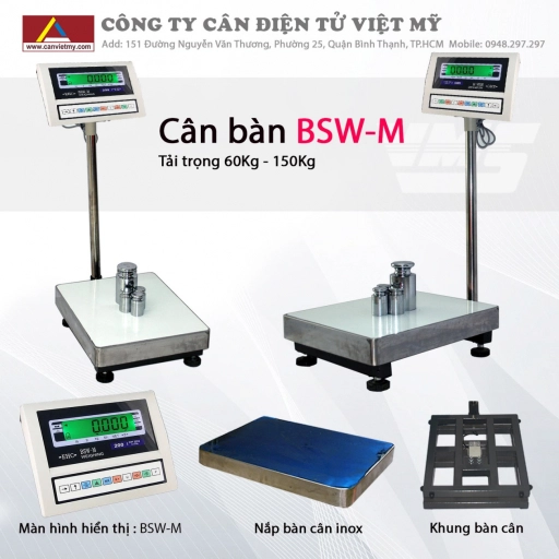 Cân bàn điện tử 500Kg BSW-M UTE - Taiwan - Slide 2