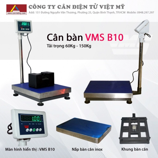 Cân bàn điện tử 500Kg VMS B10 - Slide 6