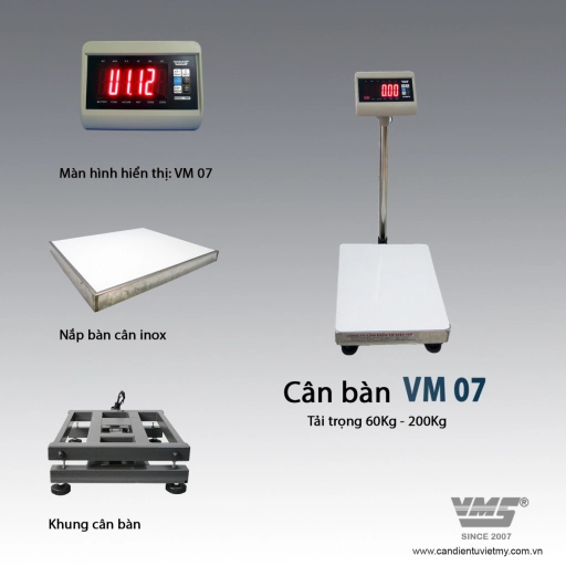 Cân bàn điện tử 150Kg VM07 - Slide 2