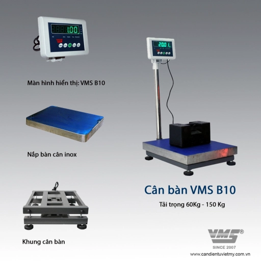 Cân bàn điện tử 60Kg VMS B10 - Slide 2